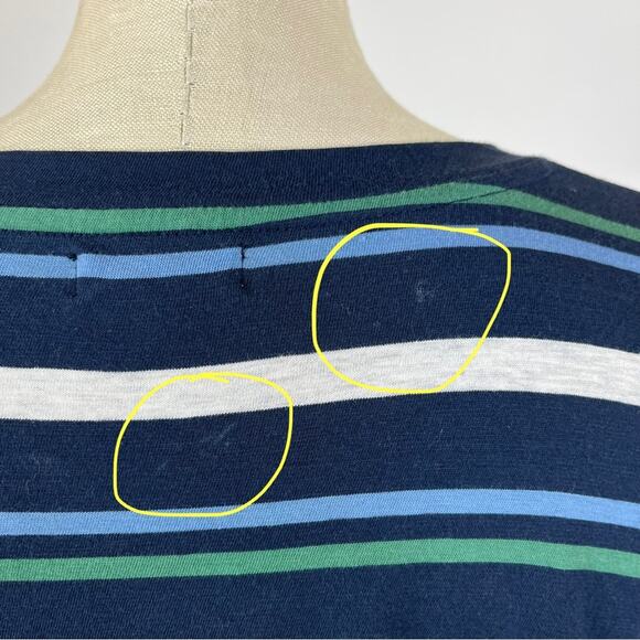 Demylee Blue Stripe Half Sleeve Top - Picture 5 of 8